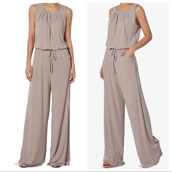ShopEvelynne Pants - ✨LAST ONE✨Fabulous wide leg sleeveless jumpsuit with pockets